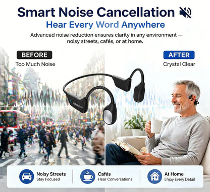 🌎Ends Today: 70% OFF!⏰👂Revitalize your ears again💖 💥 LIMITED TIME OFFER!🔥Bone Conduction Smart Hearing Aid Bluetooth Earphones
