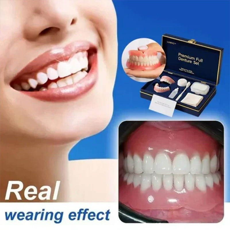 🌎Ends Today: 70% OFF! ⏰LUMIVO™ Medical Full Denture with Strong Suctiond🦷Obtain American Dental Association (ADA) Certification