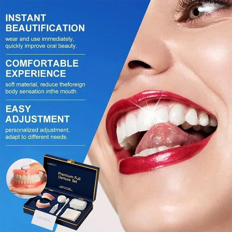 🌎Ends Today: 70% OFF! ⏰LUMIVO™ Medical Full Denture with Strong Suctiond🦷Obtain American Dental Association (ADA) Certification