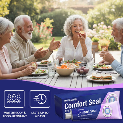🔥 LIMITED SPECIAL OFFER 🔥 meleval® Comfort Seal Pro Denture Adhesive🦷💜FDA Certified (Clinically Proven 96-   Hour Lock Hold for   Secure, Comfortable &   Zinc-Free Denture Fit)