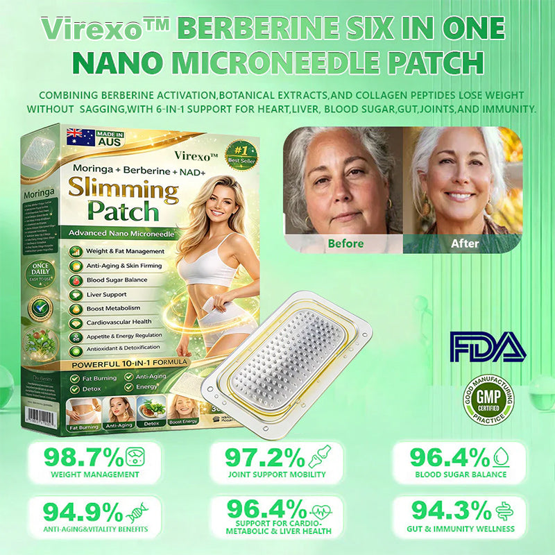 New 2026 Upgrade:  Virexo™ 𝑩𝒆𝒓𝑏𝘦𝘳𝑖𝗇𝒆 𝟔-𝗶𝙣-𝟏 𝑁𝑎𝑛𝑜 𝘔𝘪𝘤𝘳𝘰𝘯𝘦𝘦𝘥𝘭𝘦 𝖯𝚊𝗍𝖼𝗁 with Science-Backed Formula