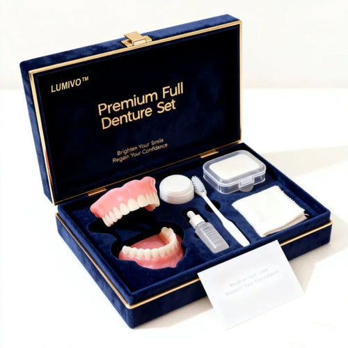 🌎Ends Today: 70% OFF! ⏰LUMIVO™ Medical Full Denture with Strong Suctiond🦷Obtain American Dental Association (ADA) Certification
