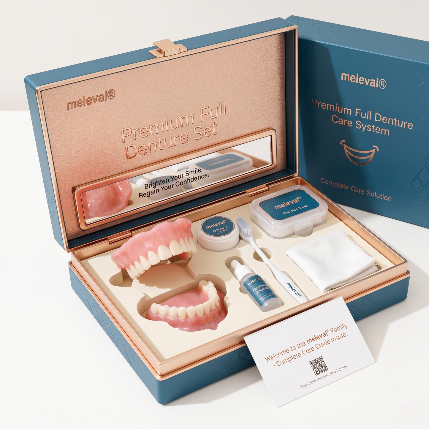 🎁🌎Ends Today: 70% OFF! ⏰meleval® Medical Full Denture with Strong Suctiond🦷Obtain American Dental Association (ADA) Certification
