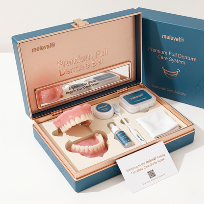 🎁🌎Ends Today: 70% OFF! ⏰meleval® Medical Full Denture with Strong Suctiond🦷Obtain American Dental Association (ADA) Certification